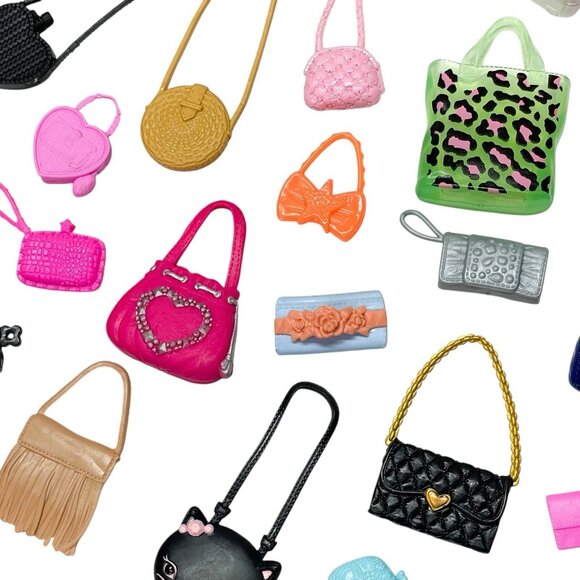 Lot Of 41 Barbie Doll Purses & Handbags w/ A Few Other Mixed In Accessories - Picture 3 of 4